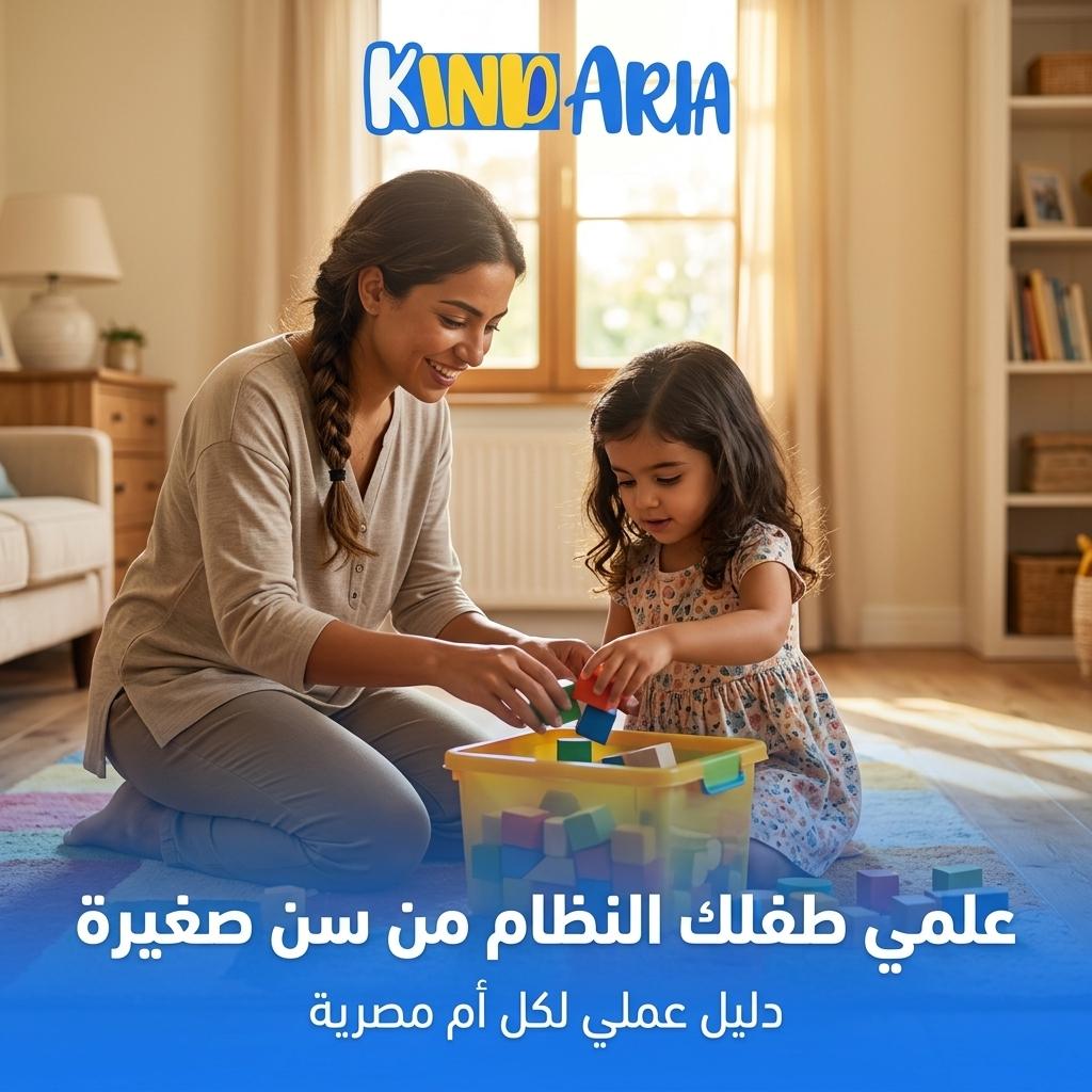 إزاي تعلمي طفلك النظام والترتيب من سن صغيرة: دليل عملي للأسر المصرية